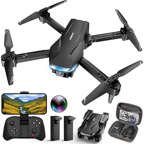 Foldable HD Drone with Camera and Carrying Case