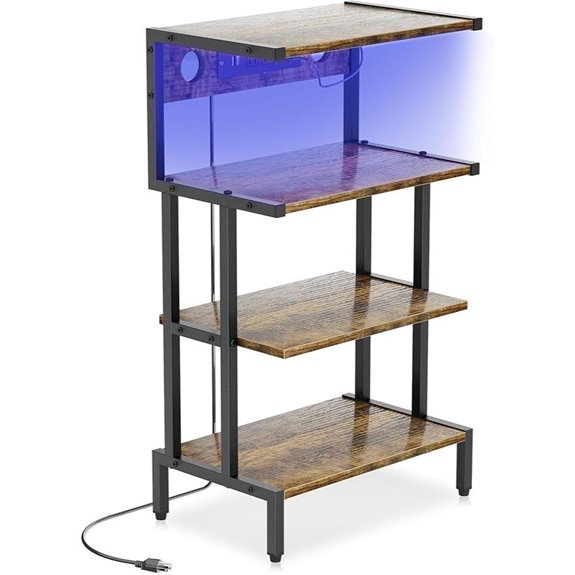 Aquzee 4-Tier Gaming Console & Media Stand