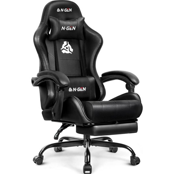 N-GEN Gaming Recliner Chair with Footrest & Lumbar