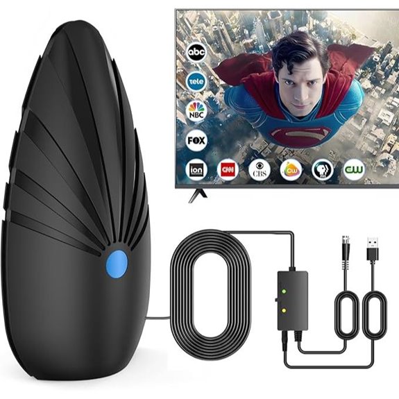 Indoor 2025 TV Antenna with Signal Booster