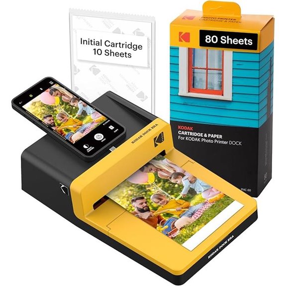 KODAK Dock ERA Plus 4PASS Photo Printer Bundle
