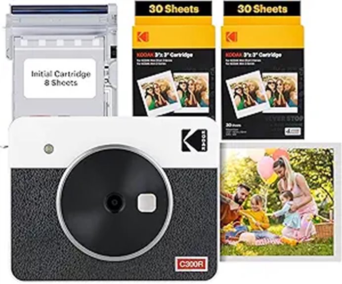 KODAK Mini Shot 3 Retro Instant Camera & Printer Bundle