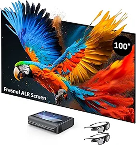 NexiGo Aurora Pro 4K Laser TV & 3D Glasses Bundle