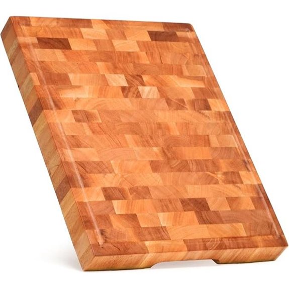 Shumarum Mahogany End-Grain Cutting Board with Juice Groove