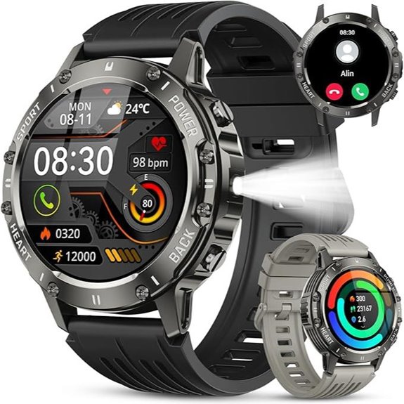 Smart Watch for Men Fitness Tracker with Heart Rate