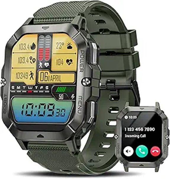 military men s smartwatch features