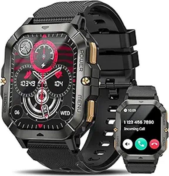 military men s smartwatch with calls
