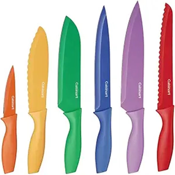 Cuisinart 12-Piece Multicolor Knife Set