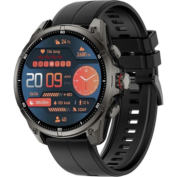 outdoor gps smartwatch display