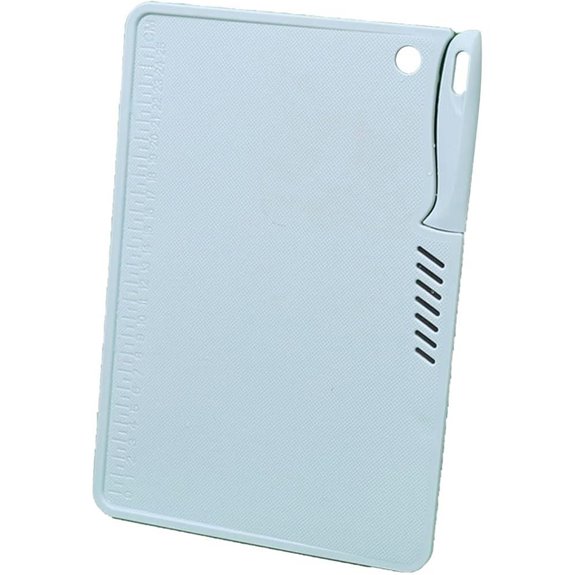 Portable Plastic Cutting Board with Knife Organizer