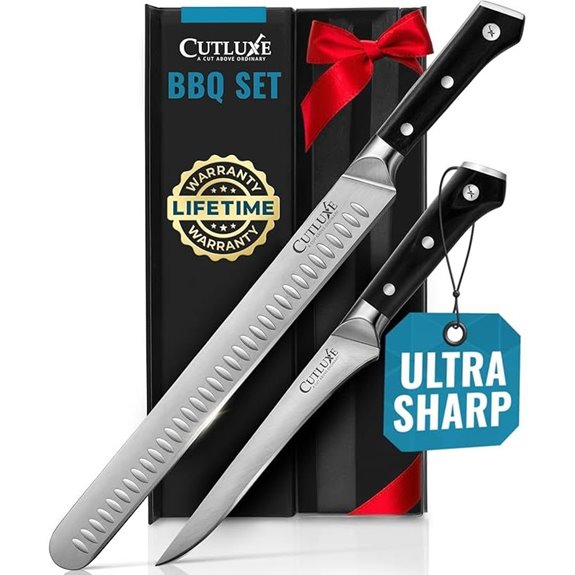 Cutluxe Carving Knife Set for BBQ & Brisket