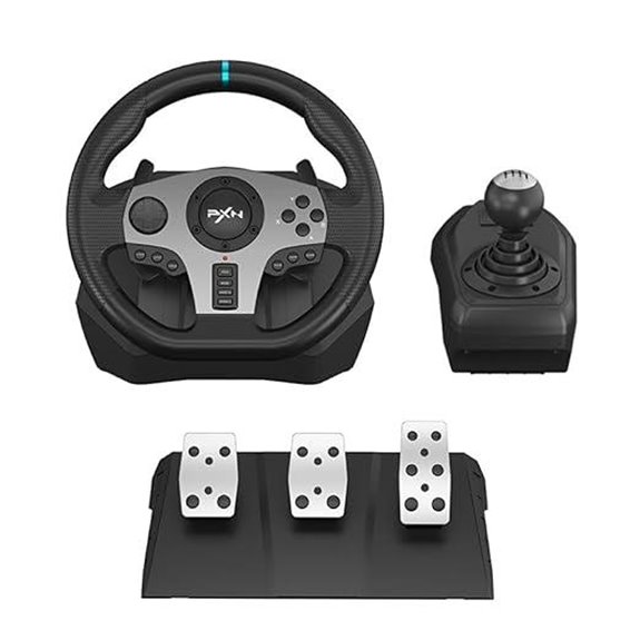 PXN V9 Universal Car Racing Wheel & Pedals Bundle