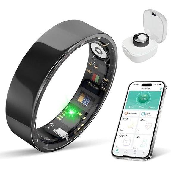 Smart Ring Health Tracker with Sleep & Exercise Monitoring