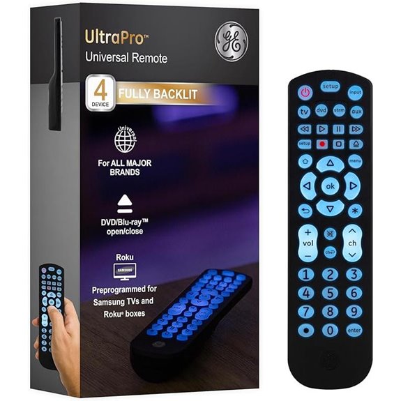 GE Universal Backlit Remote for Multiple Devices