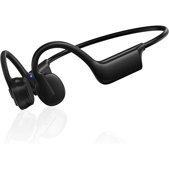 Bone Conduction Headphones with Mic and Waterproof Design