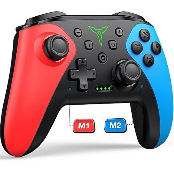 Wireless Switch Controller with Touch Back Buttons