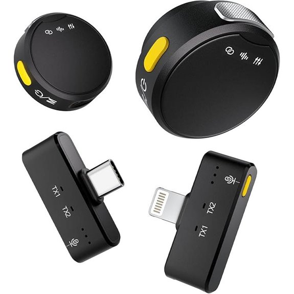 Wireless Lavalier Microphone with Noise Cancellation