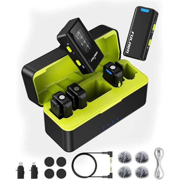 FULAIM X6 Pro Wireless Lavalier Microphone Set