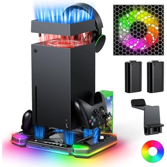 Xbox Series X Cooling Fan & Charging Stand Set