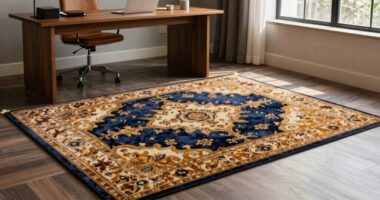 elegant soothing textured rug