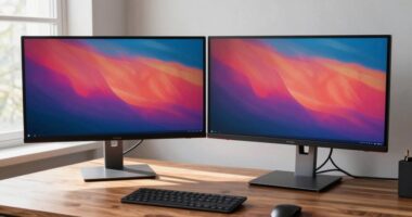 enhance productivity with dual monitors