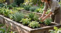 healthy organized relaxing gardening