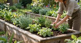 healthy organized relaxing gardening