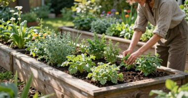 healthy organized relaxing gardening
