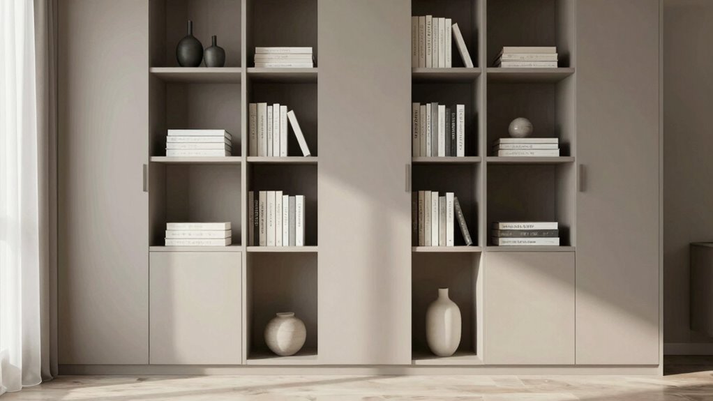 hidden storage promotes calmness