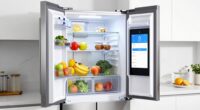 high tech organized kitchen storage