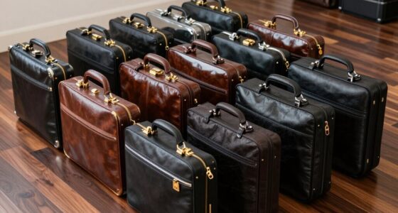 luxury briefcases with laptops