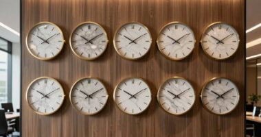 luxury office wall clocks