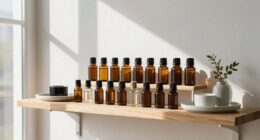 organized essential oil storage