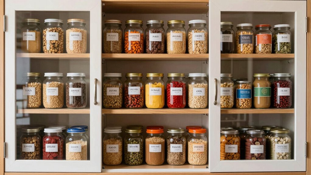 organized pantry promotes confidence