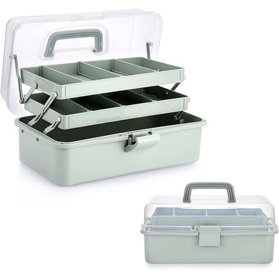 three layer craft storage box