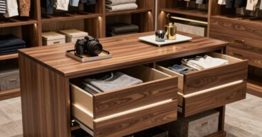 top closet organizer islands