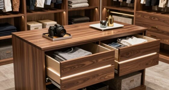 top closet organizer islands