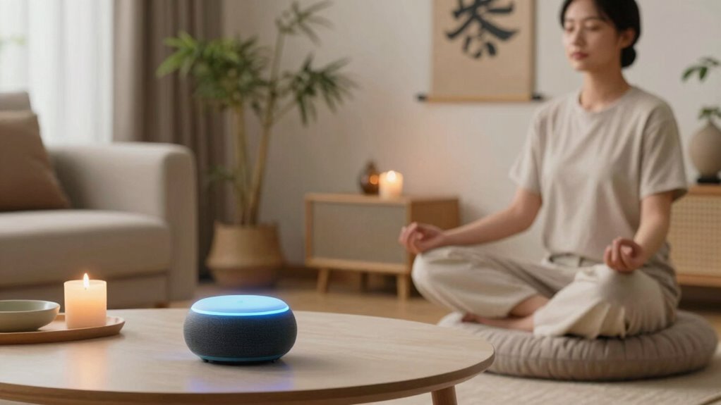 voice controlled meditation environment