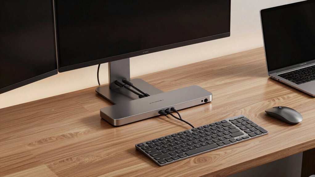 wireless organized ergonomic workspace