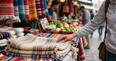 Bustling Street Culture Marketplaces