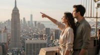 Couple On Empire State Building