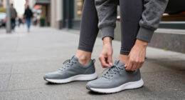 Leather Running Sneakers